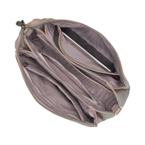 Сумка женская кожаная Vito Torelli 1065 4097/1075 бежевая с питоном