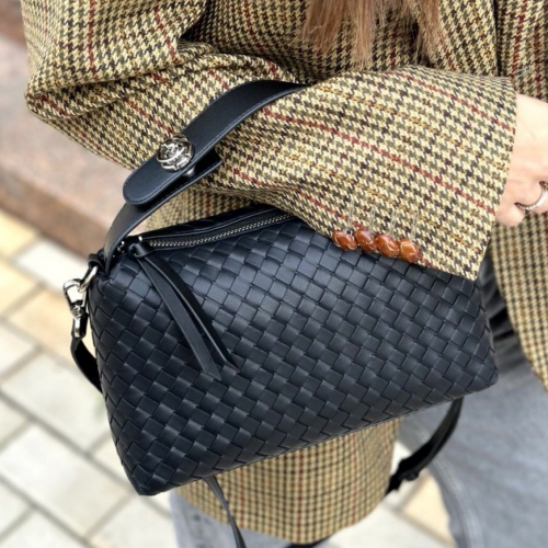 Сумка жіноча шкіряна Bags4Life 80036 чорна