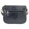 Сумка кросс-боди женская кожаная Karya 5068 черная кроко