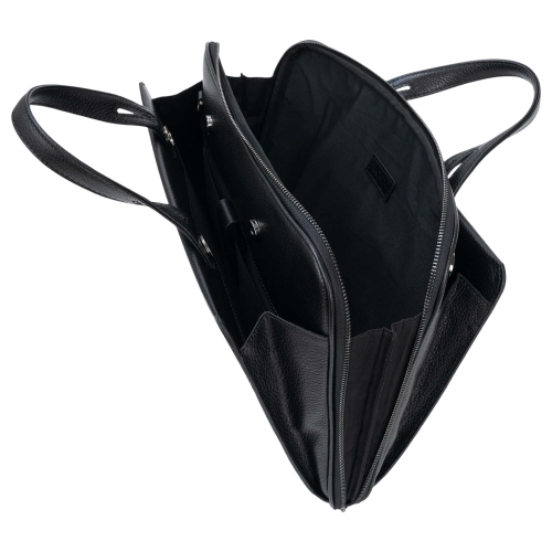 Сумка-портфель чоловічий шкіряний для документів Bond Non 1187-281 чорний