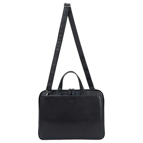 Сумка-портфель чоловічий шкіряний для документів Bond Non 1187-281 чорний