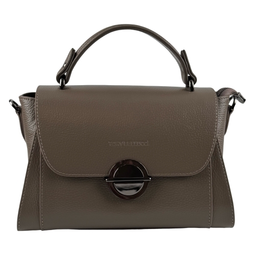 Сумка жіноча шкіряна Tony Bellucci 0551-213 світло-коричнева (темна фурнітура)