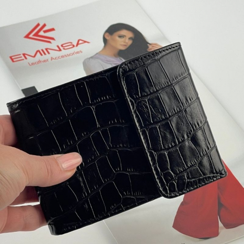 Кошелек женский кожаный Eminsa 1036 4-1 черный