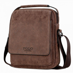 Сумка чоловіча Polo Vicuna V8855 коричнева