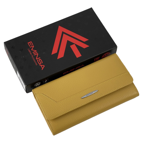 Гаманець жіночий шкіряний Eminsa 2188 18-13 жовтий