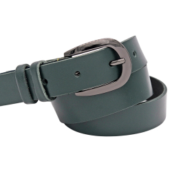 Ремень женский кожаный Кремень 05.30.00.12 125 см зеленый