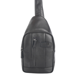 Сумка чоловіча шкіряна через плече Tony Bellucci T5220-1 чорна