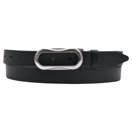 Ремень женский кожаный Кремень 05.25.00.112 черный 120 см