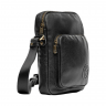 Сумка мужская кожаная через плечо Vittorio Safino VS 022 черная Корсика