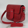 Сумка кросс-боди женская кожаная Karya 5068 красная кроко