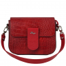Сумка кросс-боди женская кожаная Karya 5068 красная кроко