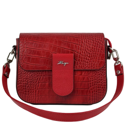 Сумка крос-боді жіноча шкіряна Karya 5068 червона кроко