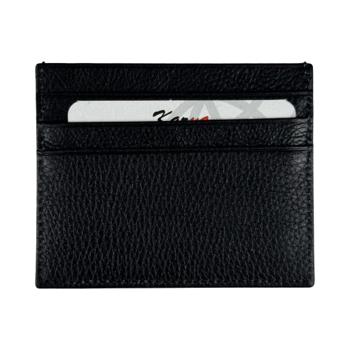 Кошелек картхолдер кожаный Karya 0041-45 черный