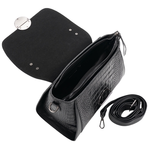 Сумка жіноча шкіряна Tony Bellucci 0551-356 чорна