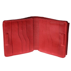 Кошелек женский кожаный Grande Pelle 537660 красный (кожа глянцевая)