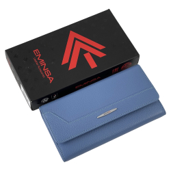 Кошелек женский кожаный Eminsa 2188 18-30 голубой