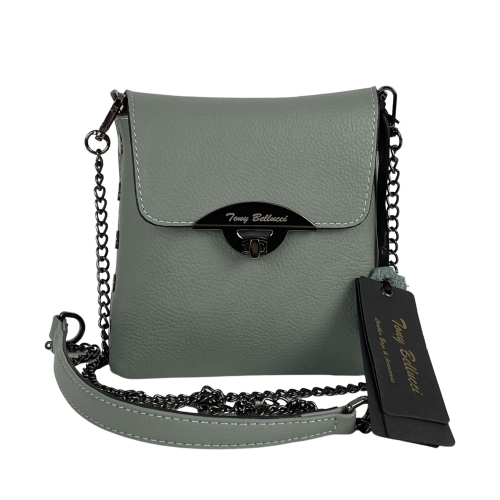 Сумка жіноча шкіряна Tony Bellucci 0353-207 фісташкова