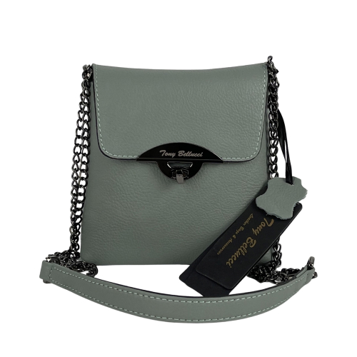 Сумка жіноча шкіряна Tony Bellucci 0353-207 фісташкова