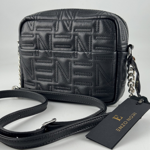 Сумка кросс-боди женская кожаная Enzo Nori EN1007-250 черная