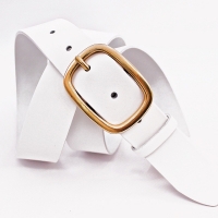 Ремень женский кожаный Кремень 05.40.00.04 белый 105 см