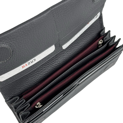 Кошелек женский кожаный Karya 1159-081 серый