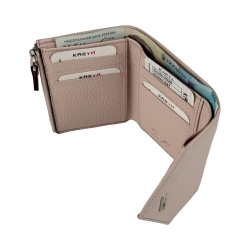 Кошелек женский кожаный Karya 2025-027 светло-розовый