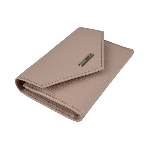 Кошелек женский кожаный Karya 2025-027 светло-розовый