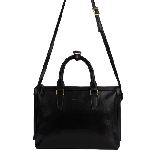 Сумка чоловіча шкіряна для документів Tony Bellucci T5037-KR-01 чорна