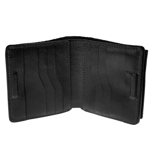 Кошелек мужской кожаный Grande Pelle 537610 черный (кожа глянцевая)