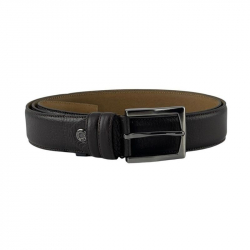 ​Ремінь чоловічий шкіряний Bond Non 17010 115 см темно-коричневий