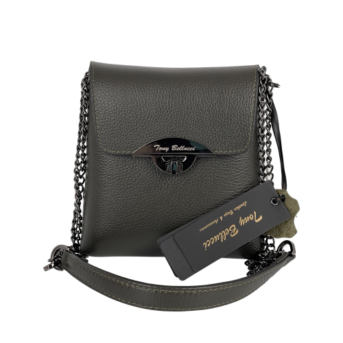 Сумка жіноча шкіряна Tony Bellucci 0353-217 оливкова