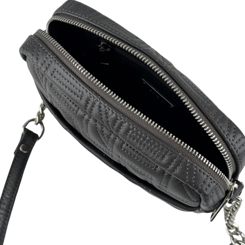 Сумка кросс-боди женская кожаная Enzo Nori EN1007-257 серая