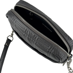 Сумка крос-боді жіноча шкіряна Enzo Nori EN1007-257 сіра