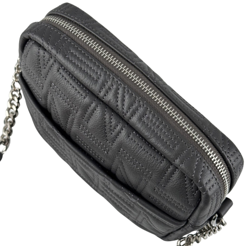 Сумка кросс-боди женская кожаная Enzo Nori EN1007-257 серая