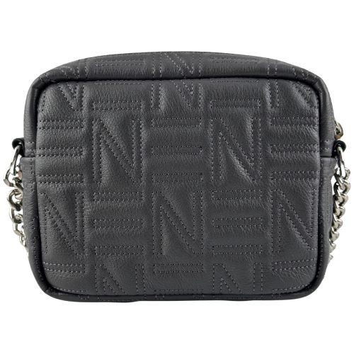 Сумка кросс-боди женская кожаная Enzo Nori EN1007-257 серая