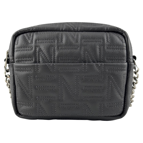 Сумка кросс-боди женская кожаная Enzo Nori EN1007-257 серая