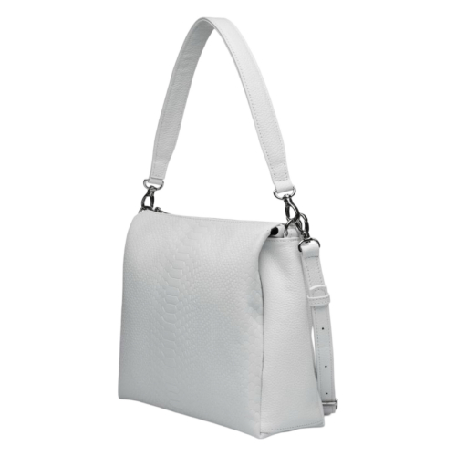 Сумка женская кожаная Vito Torelli 1001 4070/1005 белая с питоном