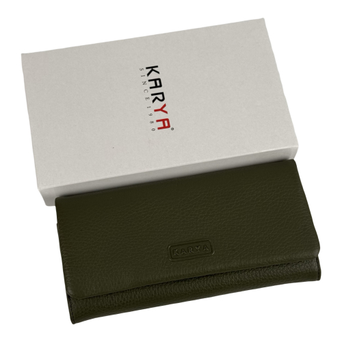 Кошелек женский кожаный Karya 1159-084 хаки