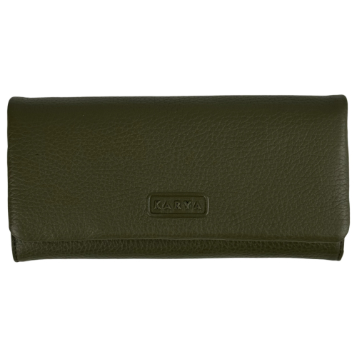 Кошелек женский кожаный Karya 1159-084 хаки
