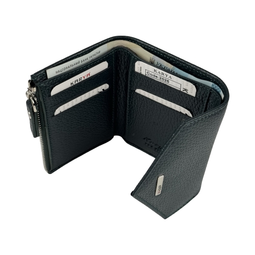 Кошелек женский кожаный Karya 2025-030 темно-зеленый