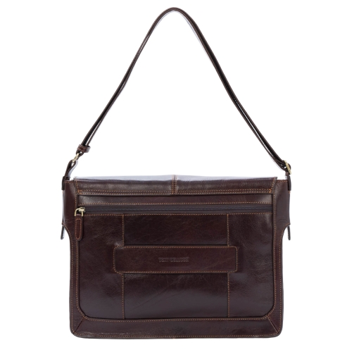 Сумка чоловіча шкіряна для документів Tony Bellucci T5057-KR-04 темно-коричнева