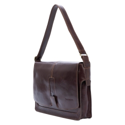 Сумка чоловіча шкіряна для документів Tony Bellucci T5057-KR-04 темно-коричнева