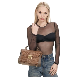 Сумка жіноча шкіряна Tony Bellucci 0551-354 світло-коричнева