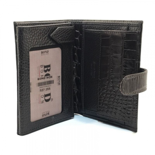 Кошелек мужской под крокодиловую кожу Bond Non 527-355