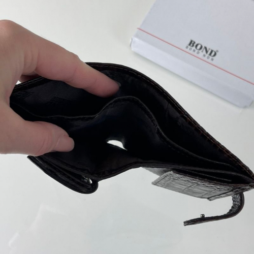 Кошелек мужской под крокодиловую кожу Bond Non 527-355