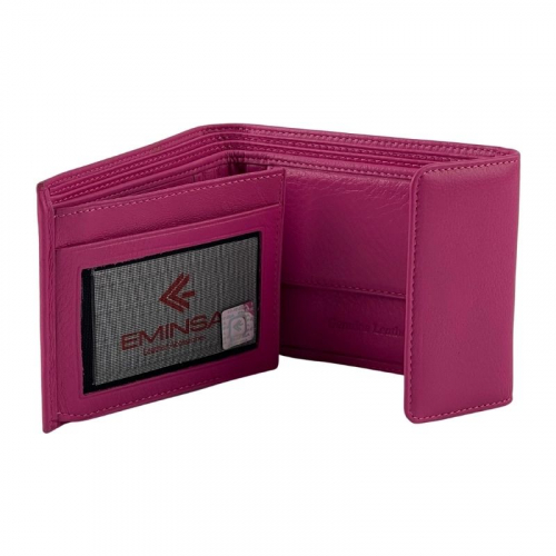 ​Гаманець жіночий шкіряний 1036 12-18 фуксія