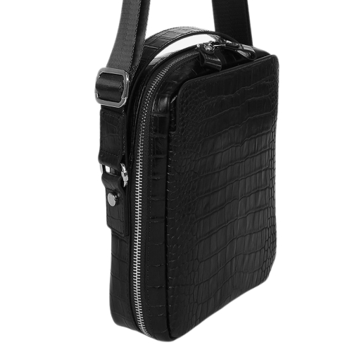 Сумка мужская через плечо кожаная Bond Non 1447-356 черная