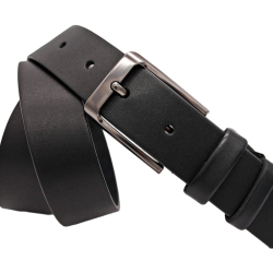 Ремень мужской кожаный Кремень 01.35.00.223 черный 115 см