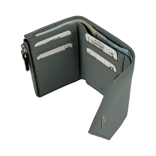 Кошелек женский кожаный Karya 2025-026 фисташковый