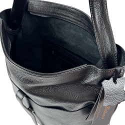 Сумка жіноча шкіряна Tony Bellucci 0363-281 чорна